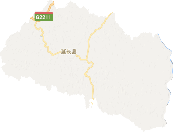延长县电子地图