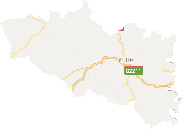 延川县电子地图