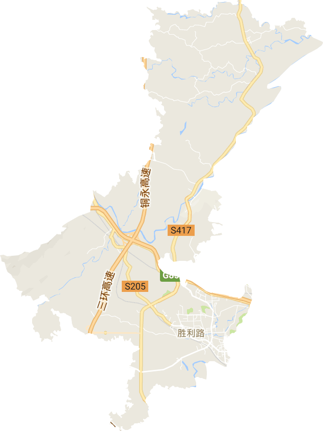胜利路街道电子地图