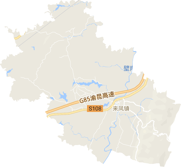 来凤街道电子地图