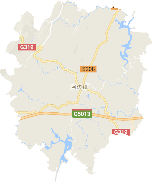 河边镇电子地图