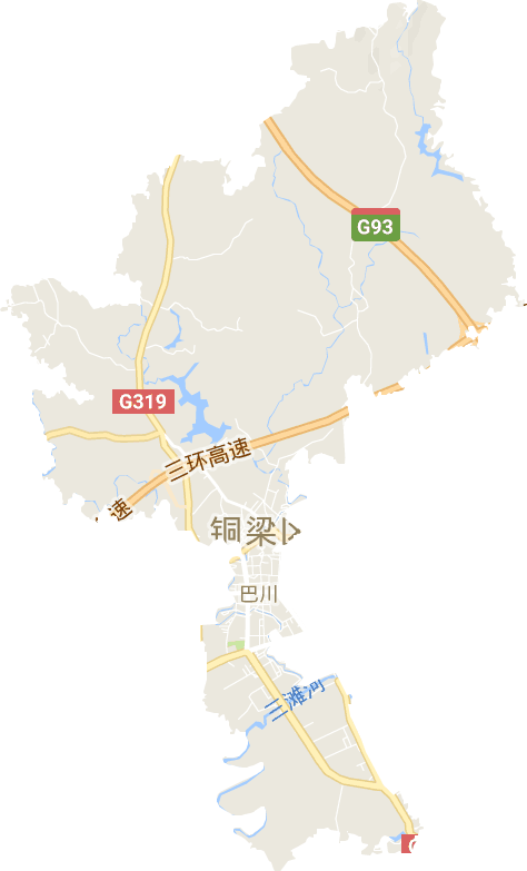 巴川街道电子地图