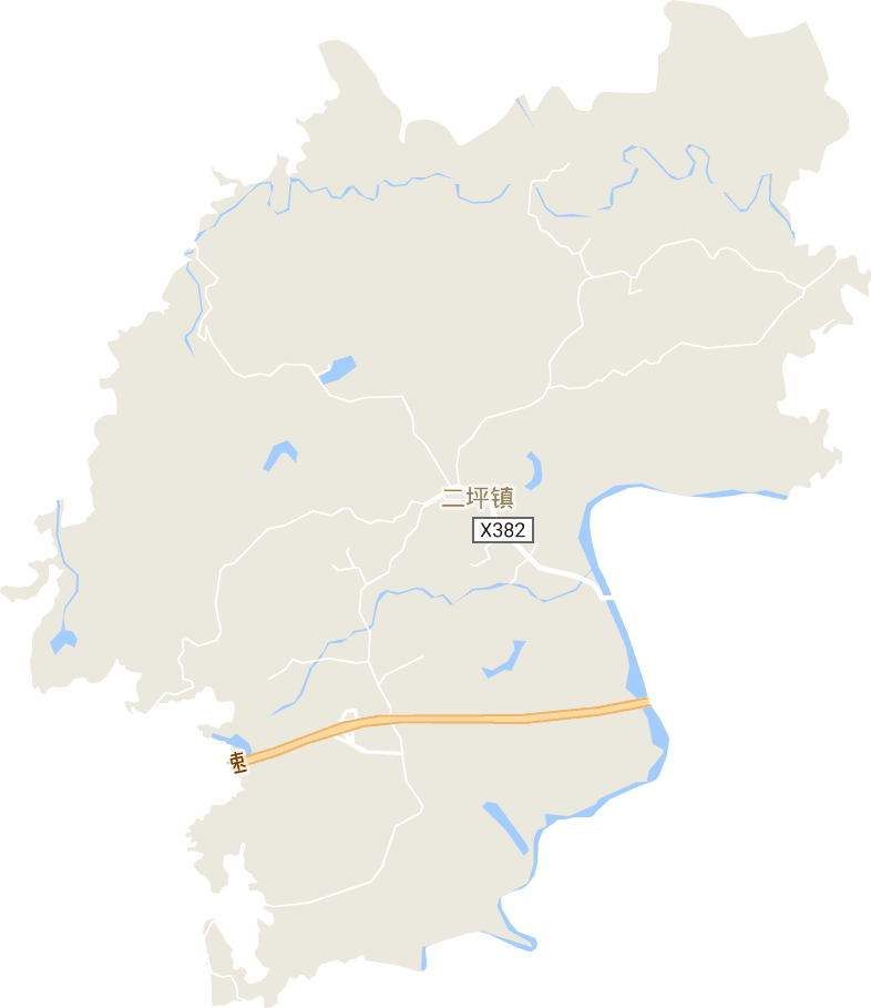 二坪镇电子地图