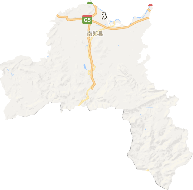 南郑区电子地图