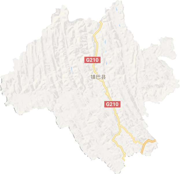 镇巴县电子地图