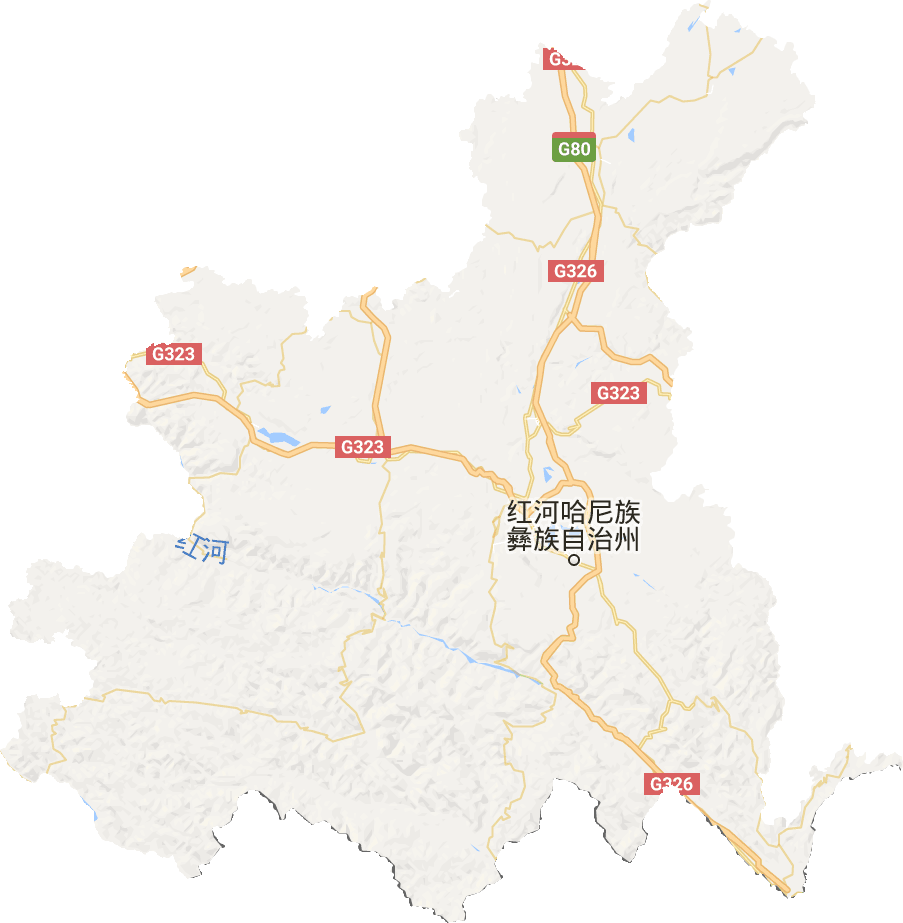 红河州电子地图