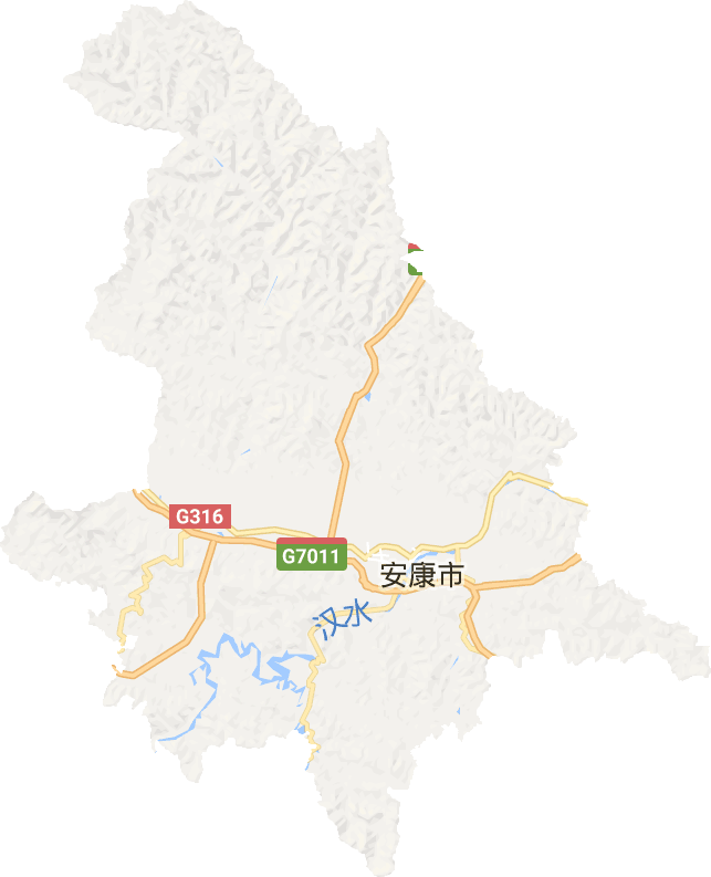 汉滨区电子地图