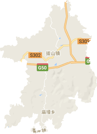 拔山镇电子地图
