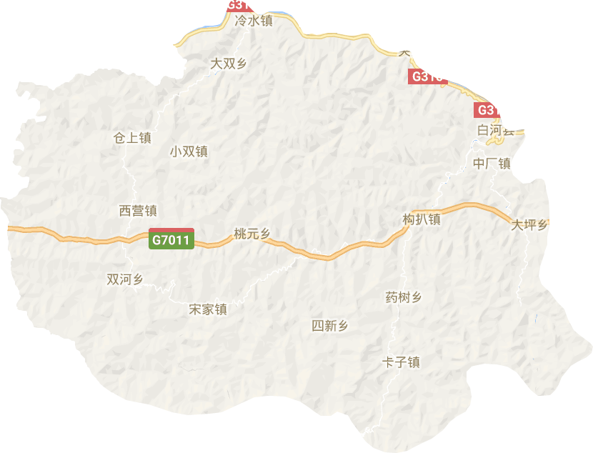 白河县电子地图