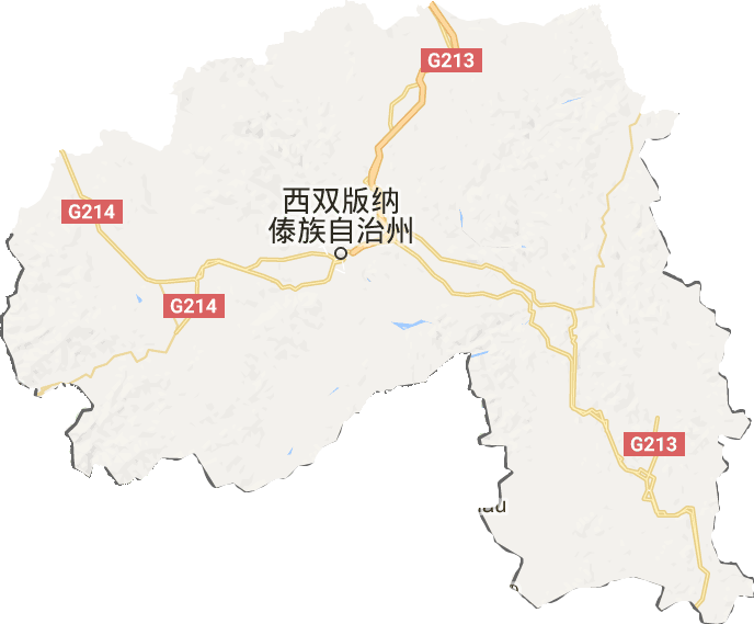 西双版纳州电子地图