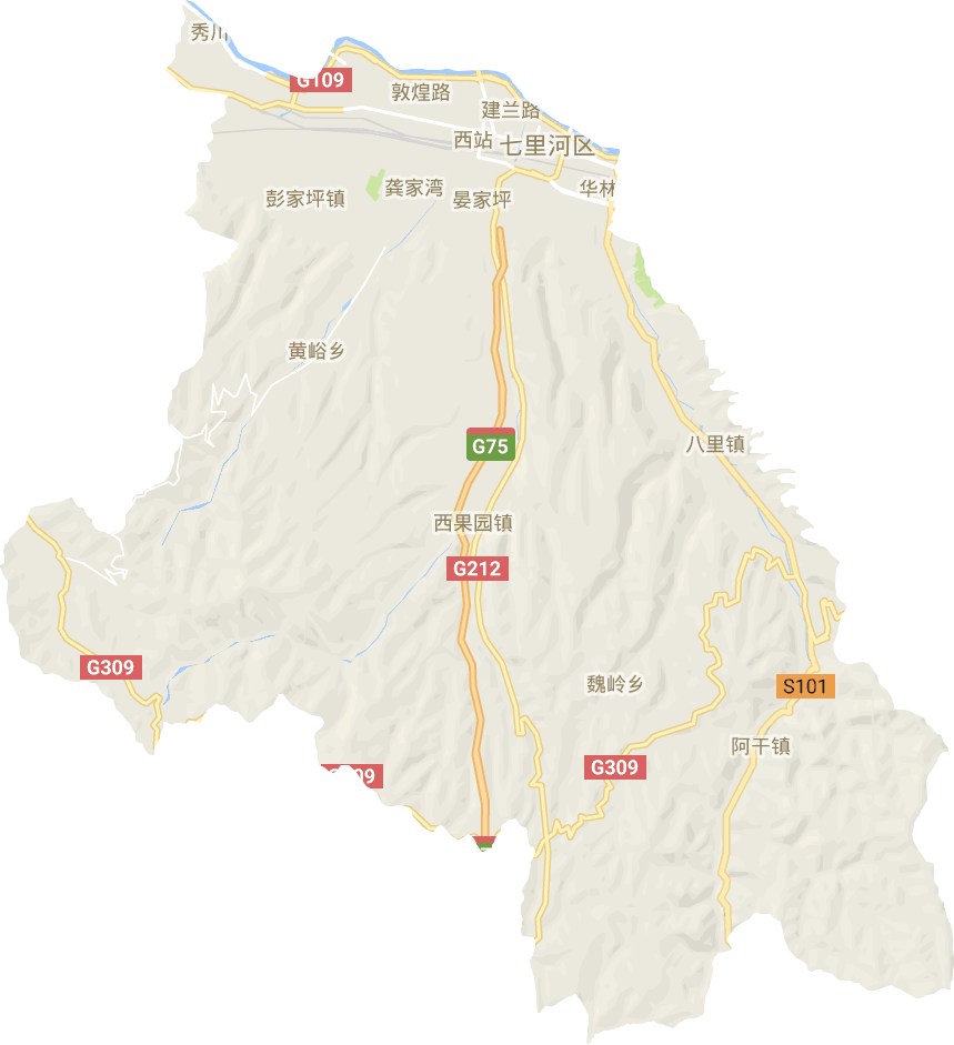 七里河区电子地图