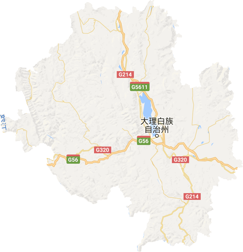大理州电子地图