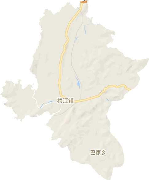 梅江镇电子地图