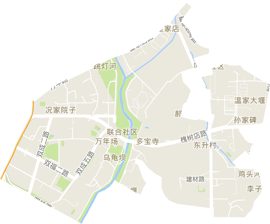 万年场街道电子地图
