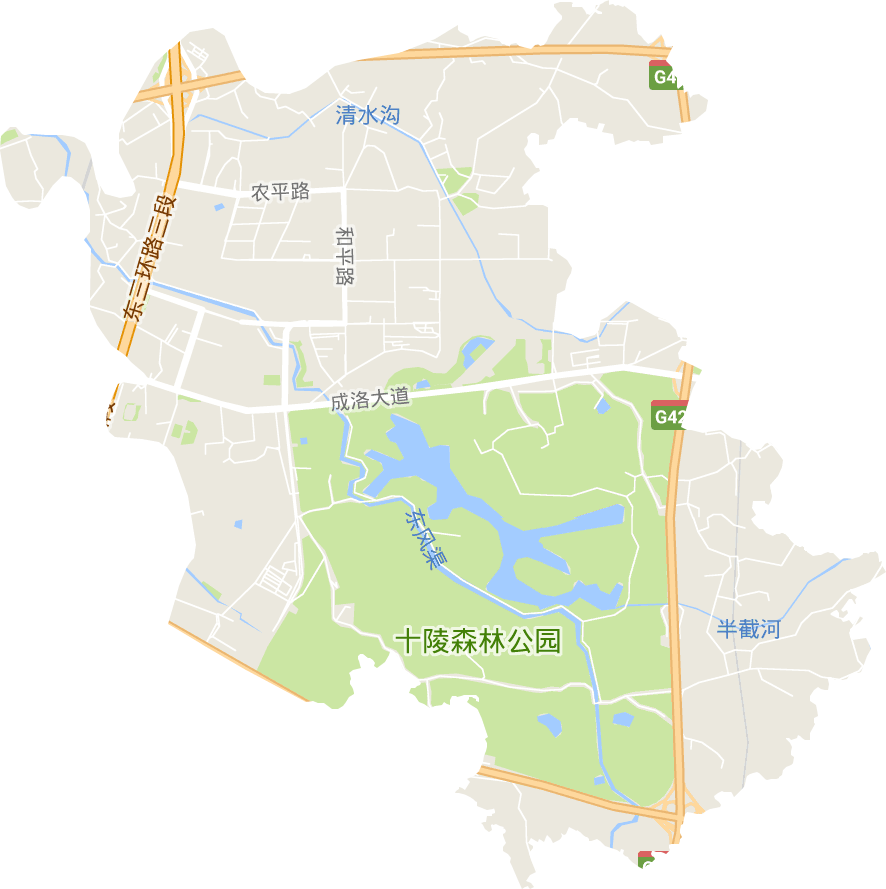 十陵街道电子地图