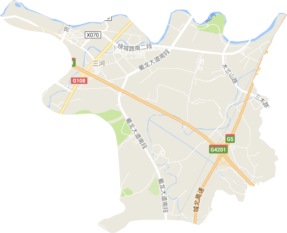 三河街道电子地图