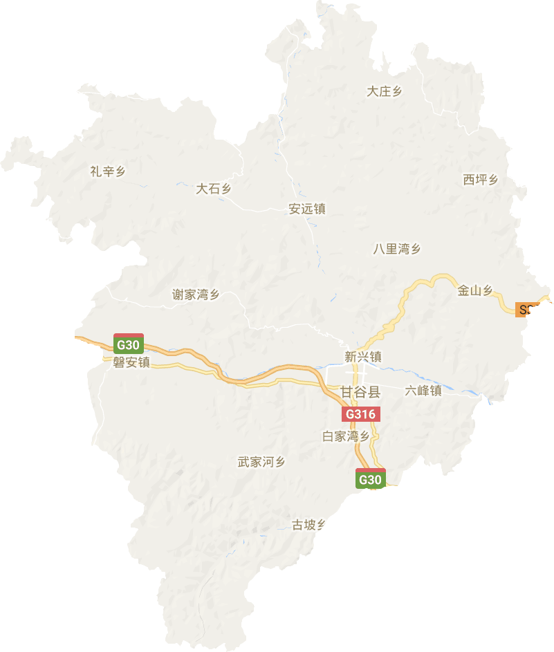 甘谷县电子地图