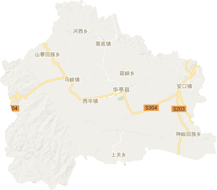 华亭市电子地图