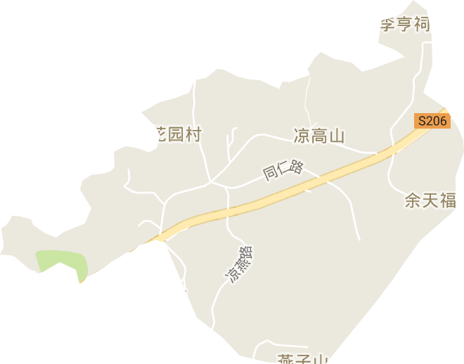 凉高山街道电子地图