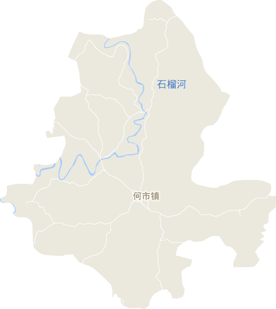 何市镇电子地图