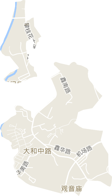 大河中路街道电子地图