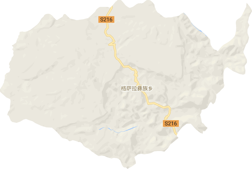 格萨拉彝族乡电子地图