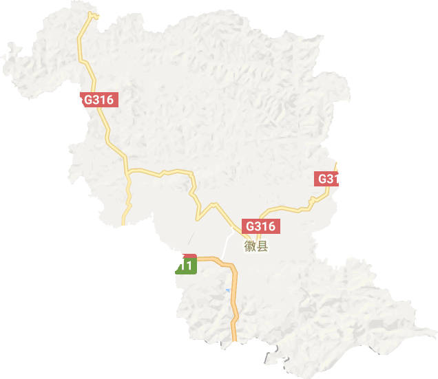 徽县电子地图