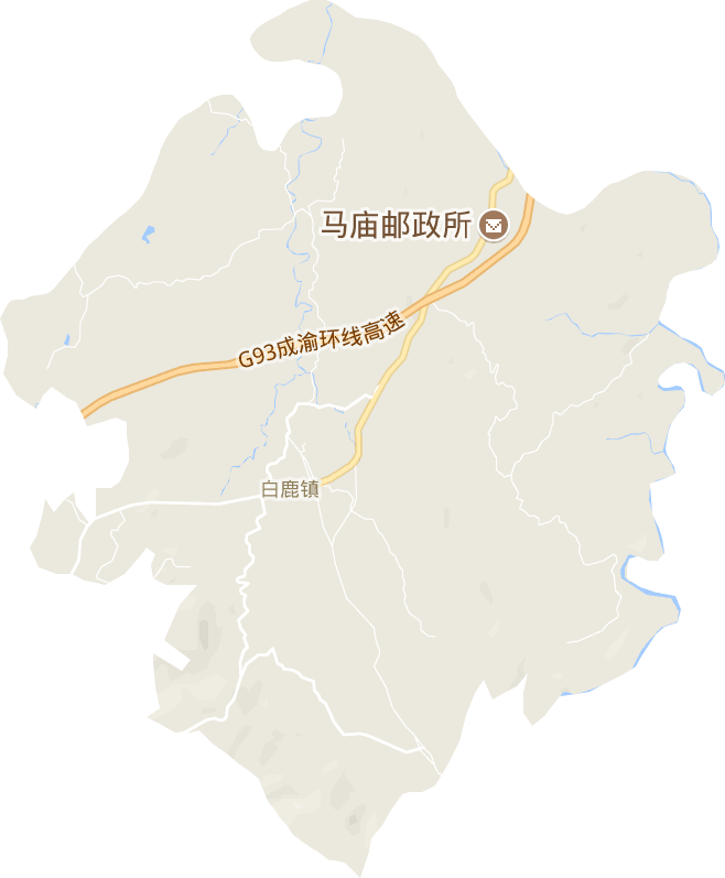 白鹿镇电子地图
