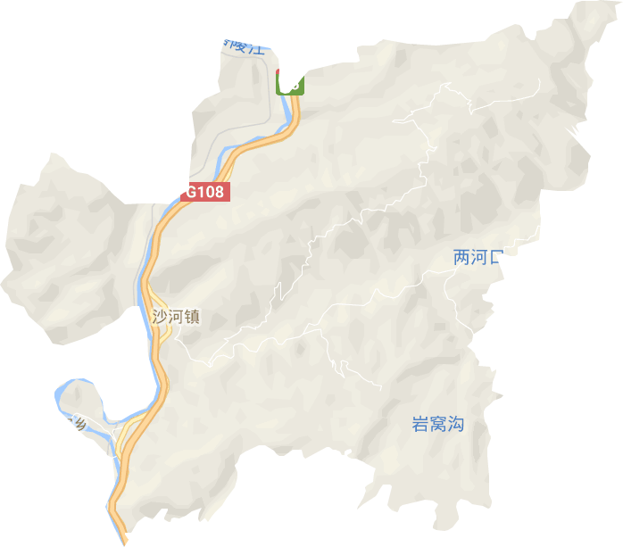沙河镇电子地图