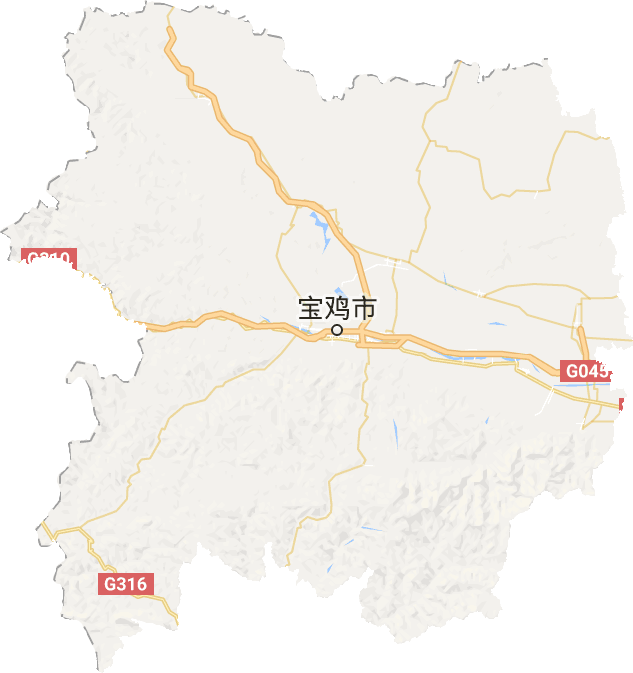 宝鸡市电子地图