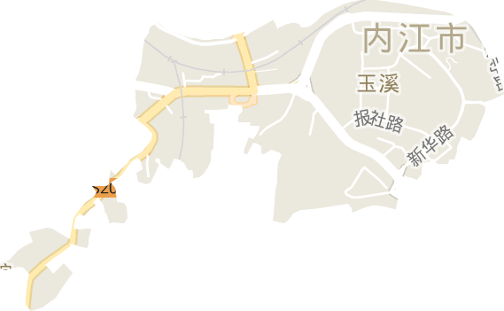 玉溪街道电子地图