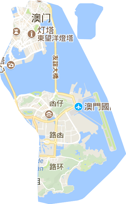 澳门特别行政区电子地图