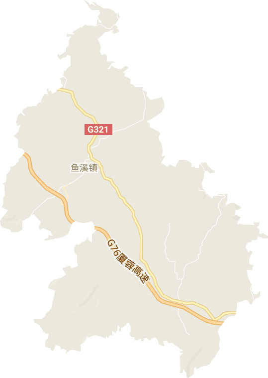 鱼溪镇电子地图