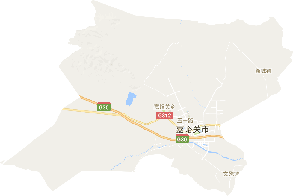 嘉峪关市电子地图