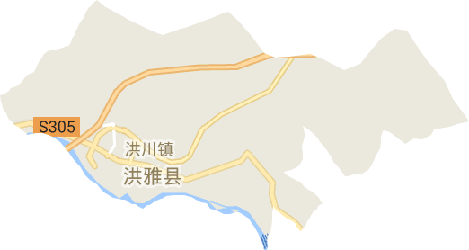 洪川镇电子地图