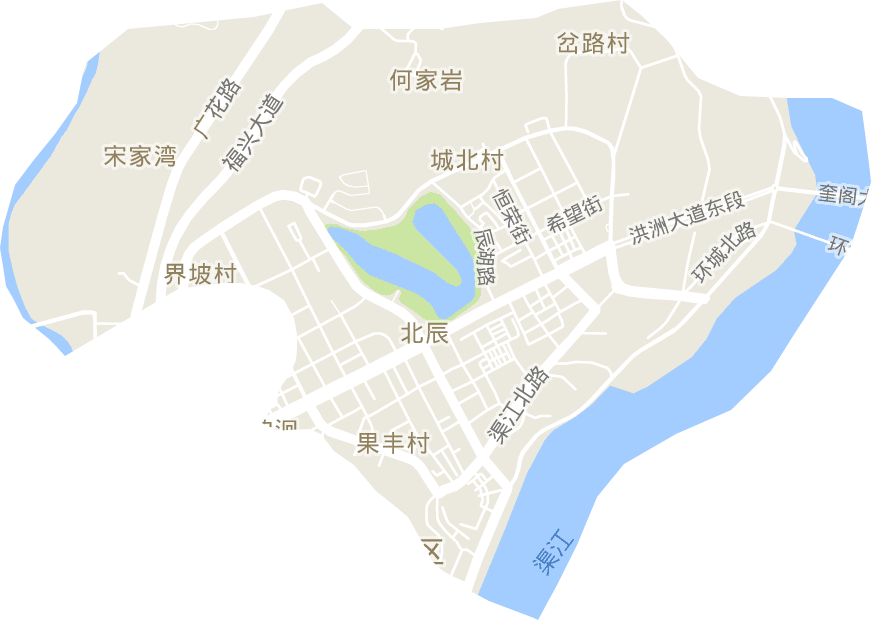 北辰街道电子地图