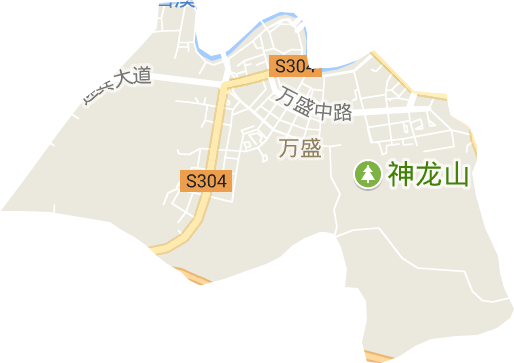 万盛街道电子地图