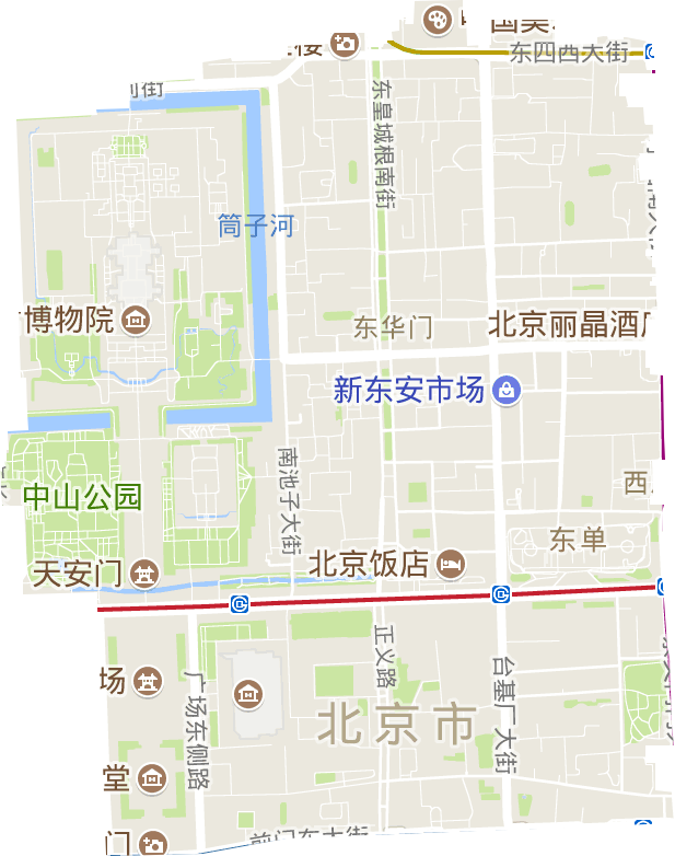 东华门街道电子地图