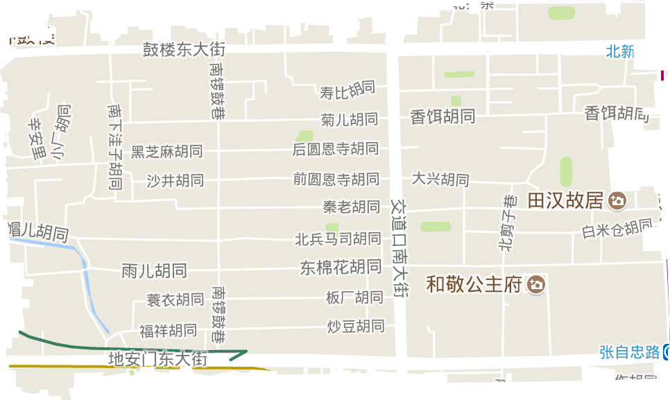 交道口街道电子地图