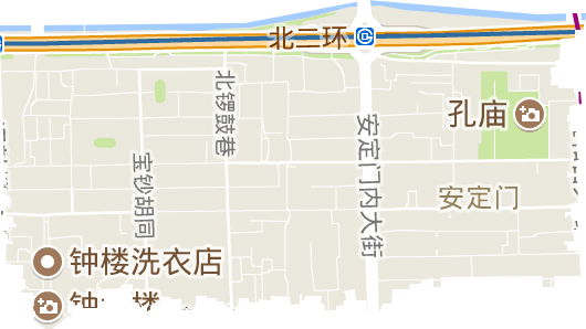 安定门街道电子地图