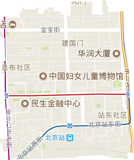 建国门街道电子地图