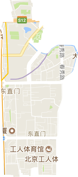 东直门街道电子地图