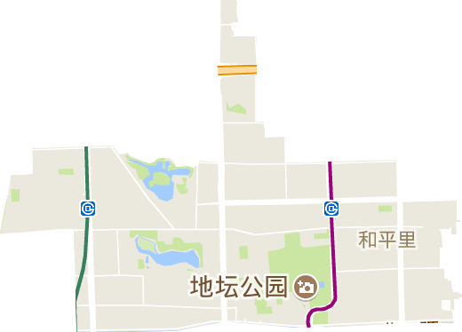 和平里街道电子地图