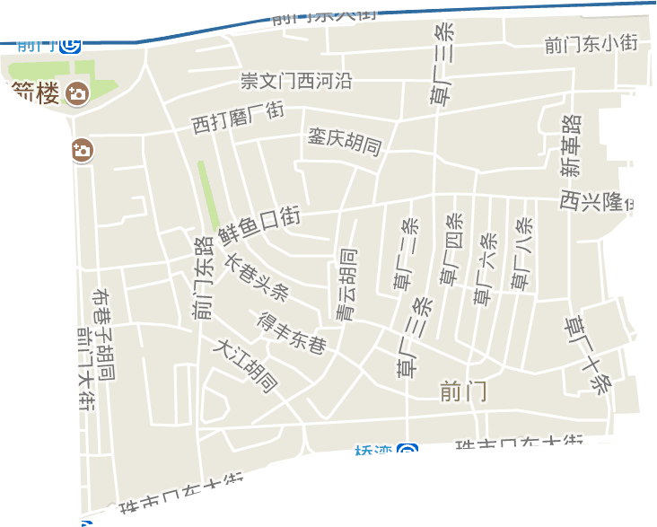 前门街道电子地图