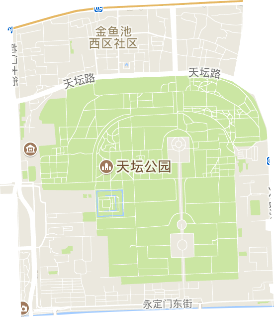 天坛街道电子地图