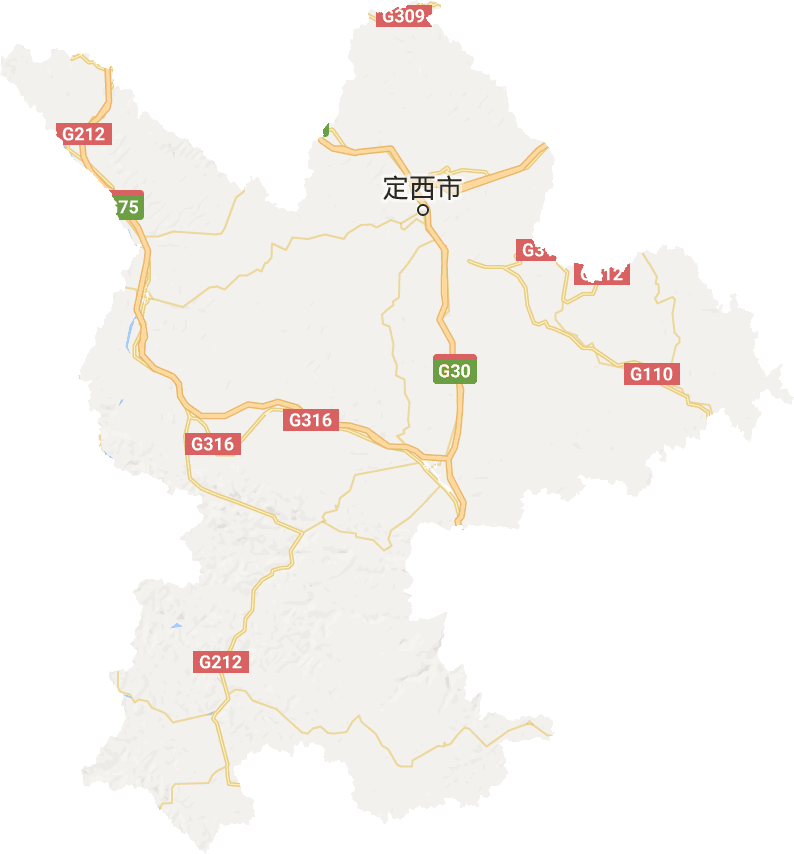 定西市电子地图