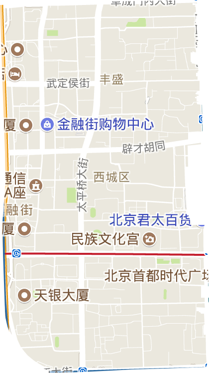 金融街街道电子地图