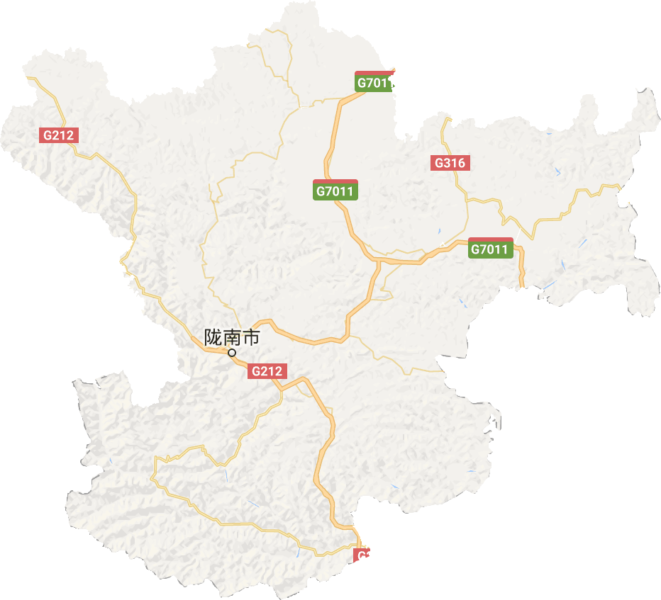 陇南市电子地图
