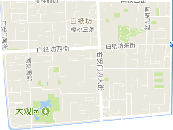白纸坊街道电子地图
