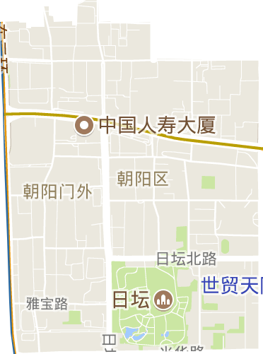 朝外街道电子地图